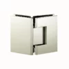 135 degree shower door hinge square angle chrome finish