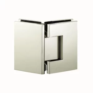 135 degree shower door hinge square angle chrome finish