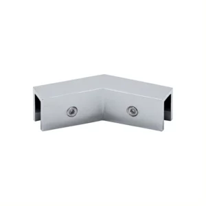 135 degree glass clips chrome finished