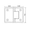 shower glass hinges 180 degree light size