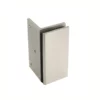 90 degree wall mount square shower brackets brushed nickel