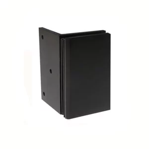 90 degree wall mount square shower brackets matte black