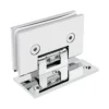 adjustable glass door hinge standard duty 90 degree wall mount suqare profile offset back