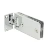 90 Degree Rectangular Adjustable Wall To Glass offset chrome finish