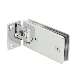 90 Degree Rectangular Adjustable Wall To Glass offset chrome finish