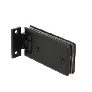 Adjustable Rectangular glass to wall hinge full back plate