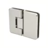 glass to glass hinge 180 Degree Standard Duty Adjustable Glass to glass Bevel Edge brushed nickel