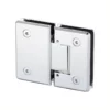 glass to glass hinge 180 Degree Standard Duty Adjustable Glass to glass with Cover plate Bevel Edge chrome finish