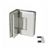 champagne bronze shower door hinge 90 Degree Standard Duty Adjustable Glass to glass with Cover plate Bevel Edge chrome finish