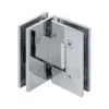 glass shower door with hinges 90 Degree Standard Duty Adjustable Glass to glass with Cover plate square profile chrome finish