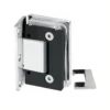 luxury door hinges 90 Degree Standard Duty Adjustable Wall to glass with Cover plate square Edge full back chrome finish