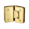 Adjustable Glass to Glass shower door came off hinge 135 Degree bevel corner gold finish