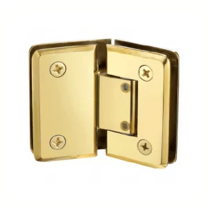 Adjustable Glass to Glass shower door came off hinge 135 Degree bevel corner gold finish
