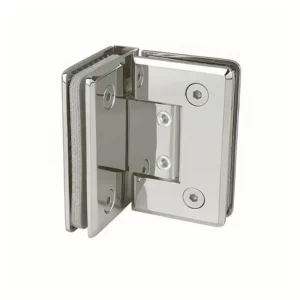 Adjustable Glass to Glass shower door hinge parts 90 Degree bevel corner chrome finish