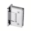 Adjustable Wall to Glass frameless shower hinges 90 Degree bevel corner chrome finish