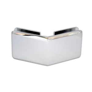 Beveled 90 Degree Glass Clamp chrome finished