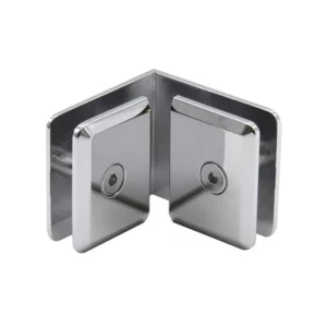 Beveled 90 Degree Glass-to-Glass Clamp