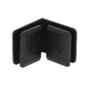 Beveled 90 Degree Glass to Glass Clamp matte black