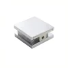 Beveled Hole in-Glass Style Wall Mount Glass Clamp Snop-on Cover