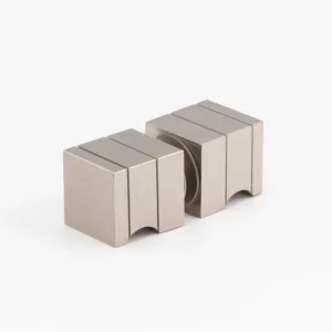 Contemporary Style Back to Back Shower DoorKnobs brushed nickel