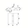 Glass to Glass 180 Degree swings glass hinges Covers Conceal Screws size