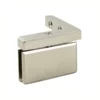 bevel Pivot Hinge top L-Wall Mount left or right brushed nickel