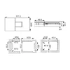 adjustable shower door hinge sleeve replacement 180 degree size
