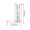 adjustable shower door hinge sleeve replacement 90 degree with masking cap size