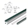 Shower Door Header Kit Aluminum