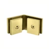 Square 135 Degree Glass Clamp gold