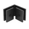 Square 90 Degree Glass Clamp matte black