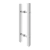 Square solid bar ladder pull back to back for shower door