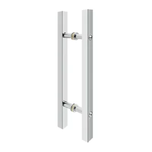 Square solid bar ladder pull back to back for shower door