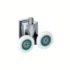 Stainless steel double shower rollers bottom