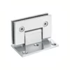 Stainless Steel Shower door hinge Square 90 degree offset back