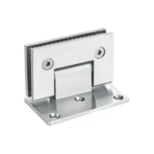 Stainless Steel Shower door hinge Square 90 degree offset back