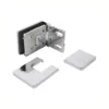 adjustable hinges for glass doors 90 degree rectangle wall to glass with cover plate chrome finish