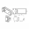 hinges for shower doors adjustable 90 degree drawing