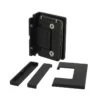 adjustable glass shower hinges 90 degree with masking cap matte black