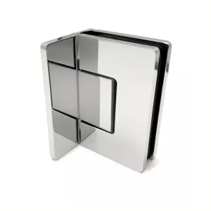 adjustable glass shower hinge 90 degree wall to glass with masking cap offset back
