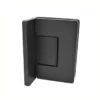 adjustable glass shower hinge 90 degree wall to glass with masking cap offset back matte black