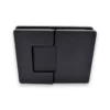 adjustable glass hinge 180 degree glass to glass with cover plate matte black