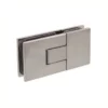 adjustable hinges for glass doors 180 degree rectangle glass to glass with concealed screws brushed nickel