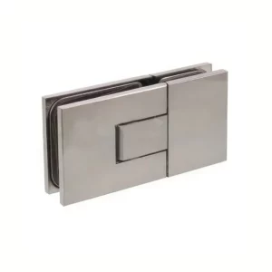 adjustable hinges for glass doors 180 degree rectangle glass to glass with concealed screws brushed nickel
