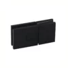 adjustable hinges for glass doors 180 degree rectangle glass to glass with concealed screws matte black