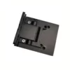 adjustable frameless shower door hinge 90 degree rectangle wall to glass with concealed screws matte black