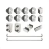 bypass sliding shower door kit