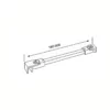 shower glass stabilizer bar wall to glass square pipe size
