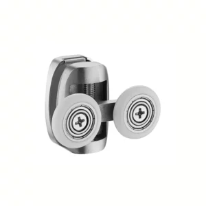 classic double stainless steel shower rollers