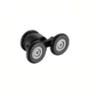 soft-stop super shower door rollers matte black